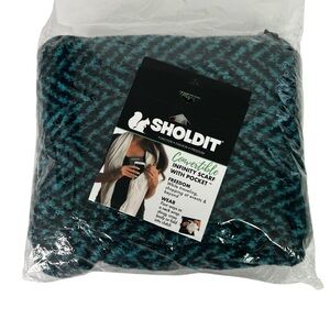 SHOLDIT Convertible Infinity Scarf With Pocket Multi Colors Four Way Neck Wrap